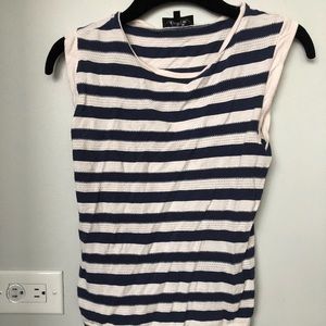 Navy and White stripe APC tank